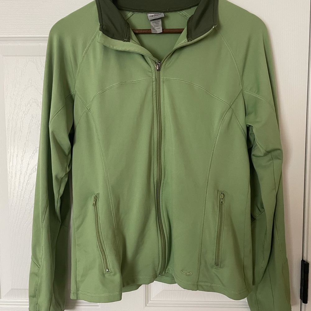 Light green zip up